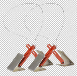 84-00-4840  -  (2 Pack) ONEstep tandem axle wheel chock fully adjustable from 16