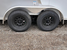 Load image into Gallery viewer, Enclosed Cargo Trailer 7x16 UTV +12in - 2 Tone 78&quot; ramp door opening with ramp door - HLAFTX716TA2+12 (Charcoal 2 tone)