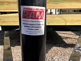 7x12 Utility Trailer with 3 board wood sides 24in tall - Quality Steel and Aluminum  - Model 8212ANSA3.5Kw/HS